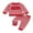 Red 01, variant on BemeyourBBs Toddler Baby Boy Valentine Day Outfit Lover Boy Striped Heart Letter Sweatshirt Tops and Pants Set