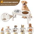 thumbnail image 3 of Aystkniet Adjustable Dog Bowl Stand, 5 Heights with Two 1000ML Stainless Steel Bowls for Small, Medium, Large Dogs, 3 of 5