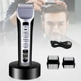 thumbnail image 1 of HLONK Professional Hair Clipper Set for Men  Electric Cordless Hair Trimmer with LED Display  2 Cutting Heads & Guide Combs  240 Min Runtime  USB Rechargeable Lithium Battery  Precision B, 1 of 9