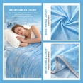 thumbnail image 3 of 1PC Cooling Ice Pattern Blanket for Hot Sleepers, Lightweight Breathable Summer Blanket, Soft Glacier Design Bed Cover, 3 of 5