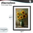 thumbnail image 4 of Stupell Industries Transitional Moody Sunflower Vase Black Framed Print Under Glass, 14 x 20, by Creative Studio, 4 of 8