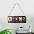 thumbnail image 4 of Rustic Wood Wall Hanging Ornament, Square Decorative Plaque for Home Decor, Handcrafted Living Room Accent Piece, 4 of 5
