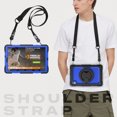 thumbnail image 7 of Case for Lenovo Tab K10 10.3 inch/M10 FHD Plus 2020 2nd Gen, 360 Rotating Stand Handle Pencil Holder Shoulder Strap Heavy Duty Shockproof Cover, Dark Blue PC, 7 of 7