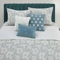 thumbnail image 3 of Nanshing  Behati 7 Piece Modern Floral Comforter Set Light Blue - King, 3 of 5