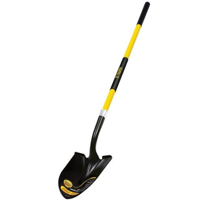Fiberglass Handle Truper 31198 Tru Pro Round Point Shovel 10-Inch Grip 48-Inch