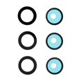 thumbnail image 2 of FOR 3Pcs/Set For S22 5G S901/S22+ 5G S906 Phone Rear Camera Rim Lens Cover, 2 of 2