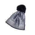 thumbnail image 2 of Guardurnaity Gorros de ganchillo de punto con ostentosos metálicos de invierno, gorros de otoño, gorros con pompón, ropa de bola, regalos para Sombreros plata, 2 of 6