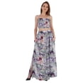 thumbnail image 1 of Bimba 2 Pcs Robe de Plage Sexy pour Femmes Imprimée Smockée Crop Top & Longue Jupe Ensemble, 1 of 7