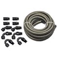 thumbnail image 1 of TT Racing -6 AN6 PTFE Black Swivel Fittings + Stainless Steel Fuel Line Hose Kit 20FT PTFEAN6_KIT_DA, 1 of 10