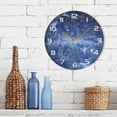 thumbnail image 2 of Dreamtimes Space Galaxy Wall Clock, 10 Inch Silent Non Ticking Round Clock Oil Painting Clock Easy to Read Clock for Living Room Bedroom Bathroom Home Decor, 2 of 7