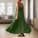 thumbnail image 4 of Vestido largo sin mangas de verano con tirantes finos y ribetes en contraste para mujer, 4 of 5