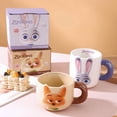 thumbnail image 3 of Crazy Zootopia Fox Nick 3D Cute Ceramic Cup New High Beauty Breakfast Mug 21OZ, 3 of 5