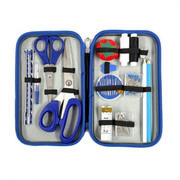 Hello Hobby Sew Kit 73 Pieces in Blue Bag, Great for Basic Sewing Repairs