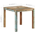 thumbnail image 4 of vidaXL Table à Manger 82x80x76 cm Bois Récupéré Massif, 4 of 5