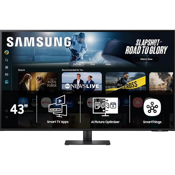 Samsung 43" M7 Smart Monitor UHD with Smart TV Apps, Mobile Connectivity (2021)
