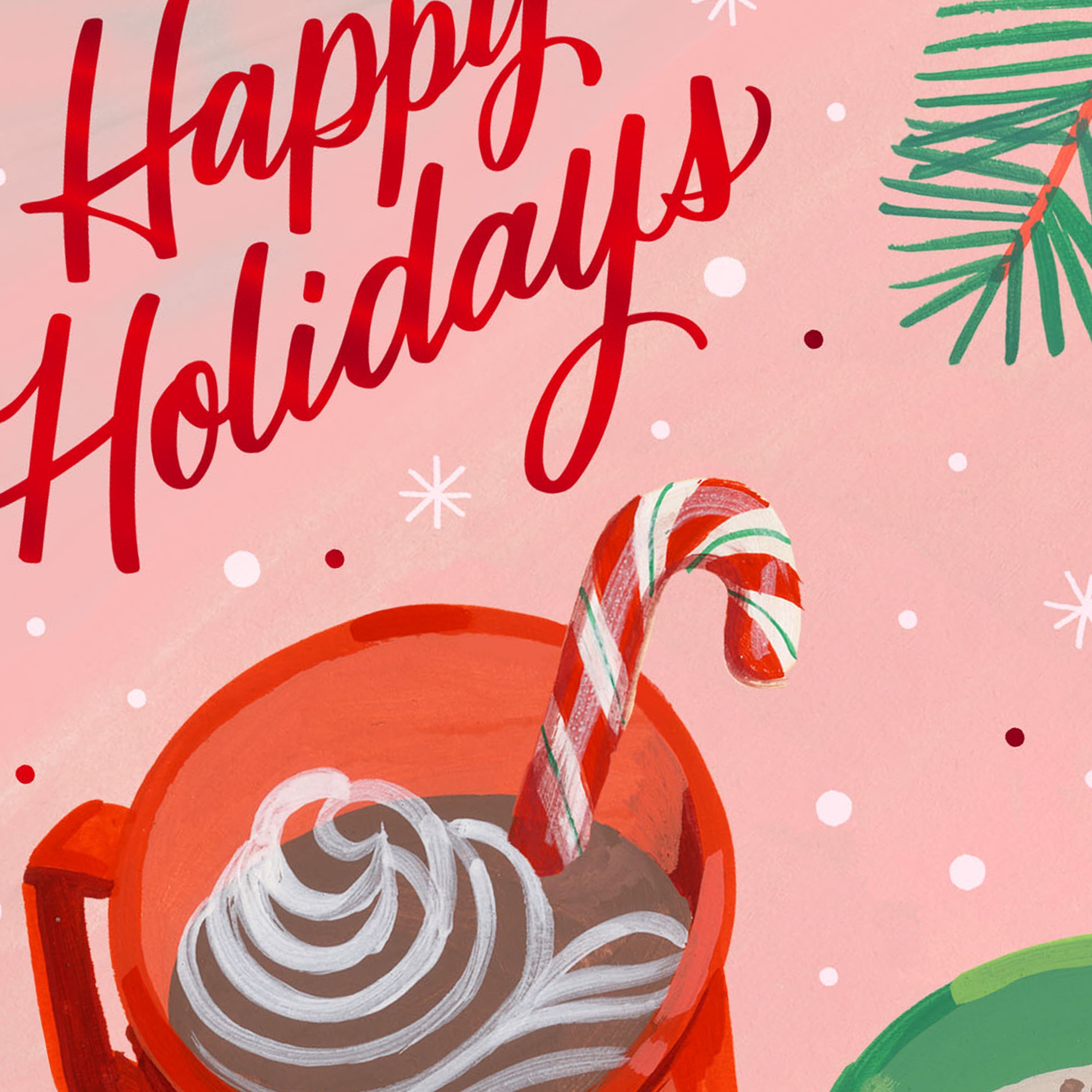 Hallmark Personalized Video Holiday Card, Hot Cocoa (Record Your Own Video Greeting)