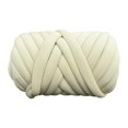 thumbnail image 1 of Chunky Yarn 62.3ft Lavable Jumbo Tubular Yarn Para Macrame Throw Pillow Cream Sunnimix hilo grueso, 1 of 8