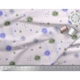 thumbnail image 2 of Soimoi Purple Poly Georgette Fabric Brush Stroke Abstract Print Sewing Fabric Yard 52 Inch Wide, 2 of 3