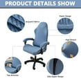 thumbnail image 3 of Ergonomic Gaming chair cover Stretch Jacquard Gaming Chair Slipcover Dustproof Anti Slip, 3 of 7