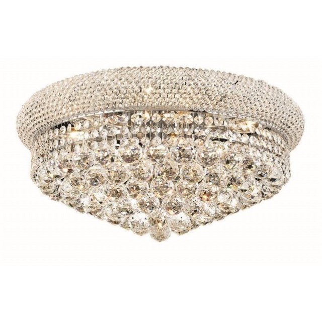 Elegant Lighting Primo 20" 10 Light Spectra Crystal Flush Mount