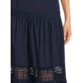 thumbnail image 5 of Time and Tru Women’s Tiered Maxi Skirt with Lace Trim, 5 of 5