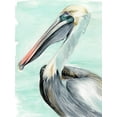 thumbnail image 2 of Parker, Jennifer Paxton 19x24 White Modern Wood Framed Museum Art Print Titled - Turquoise Pelican II, 2 of 4