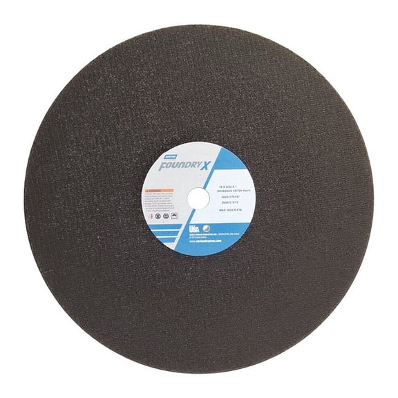 Norton Abrasives Cut-Off Wheel,16 in. Dia,ZA/AO,24G,Black 66253179147