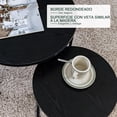 thumbnail image 4 of Conjunto de 2 Mesas de Centro HOMEMAKE FURNITURE Redondas Negro Industrial Clásico, 4 of 6