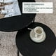 thumbnail image 4 of Conjunto de 2 Mesas de Centro HOMEMAKE FURNITURE Redondas Negro Industrial Clásico, 4 of 6