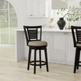 thumbnail image 4 of Hillsdale Furniture Foxmoor Wood Counter Height Swivel Stool, Black, 4 of 12
