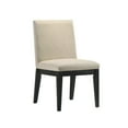 thumbnail image 4 of Modern Contemporary Black Beige 5pc Dining Set Round Table Upholstered Chairs, 4 of 7