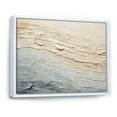 thumbnail image 2 of Designart "Contemporary River In Beige And Grey Tones I" Coastal Ocean Floater Framed Wall Decor, 2 of 5