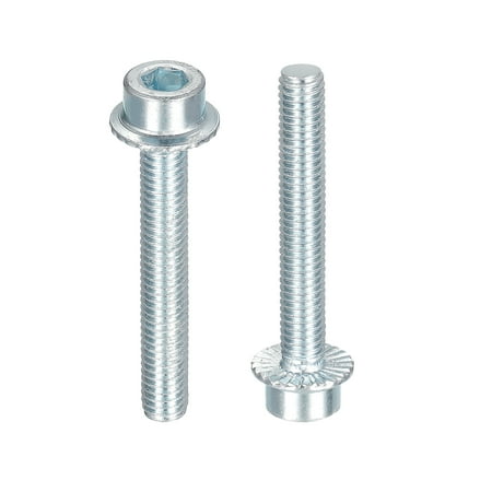 

M6x40mm Flanged Socket Head Screws 20 Pack 8.8 Grade Carbon Steel Flange Bolts