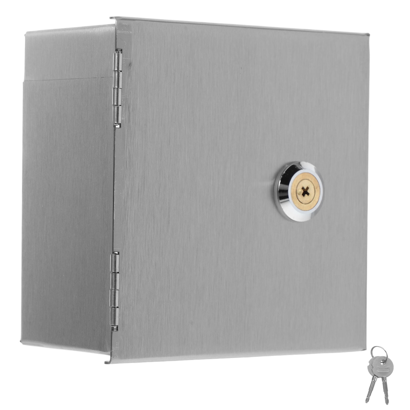 FRCOLOR Metal Project Box Lockable Socket Protector Waterproof Electrical Enclosure For Outdoor Child Proof Outlet Covers