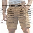 thumbnail image 2 of Stamzod Work Shorts for Men Plus Size Fashion Vintage Solid Color Corduroy Casual Shorts with Pocket Summer Athletic Cargo Shorts for Men Khaki-1 M, 2 of 3