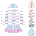 thumbnail image 2 of XXWXYD Toddler Girls Cover Ups Hooded Towel Beach Robe Terr𝗒 Cloth Solid Ruffl𝖾 Swimwear Bathing Suit Laye𝗋ed Tulle Flower Girl Dress, 2 of 2
