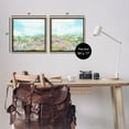 thumbnail image 4 of Stupell Industries Abstract Cottage Meadow Landscape Painting Brown Floater Framed Canvas Art Print Wall Art, 18 x 18, Set of 2, 4 of 10