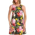 thumbnail image 1 of Disketp Cute Pigs Sunflower para Vestido sin Mangas para Mujeres, Vestidos de Verano para Mujeres, Casual y Holgado para la Playa, 1 of 7