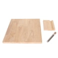 thumbnail image 2 of Crochet Blocking Board, 14in Wide Rubber Wood Durable Odourless Knitting Blocking Board With Pins  For DIY Project, 2 of 8