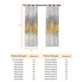thumbnail image 6 of Yellow Grey Abstract Blackout Curtains for Bedroom, Gradient Geometric Graffiti Modern Art Thermal Insulated Kitchen Drapes with Grommets, Light Blocking Window Treatment, 2 Panels 52" x 63", 6 of 7
