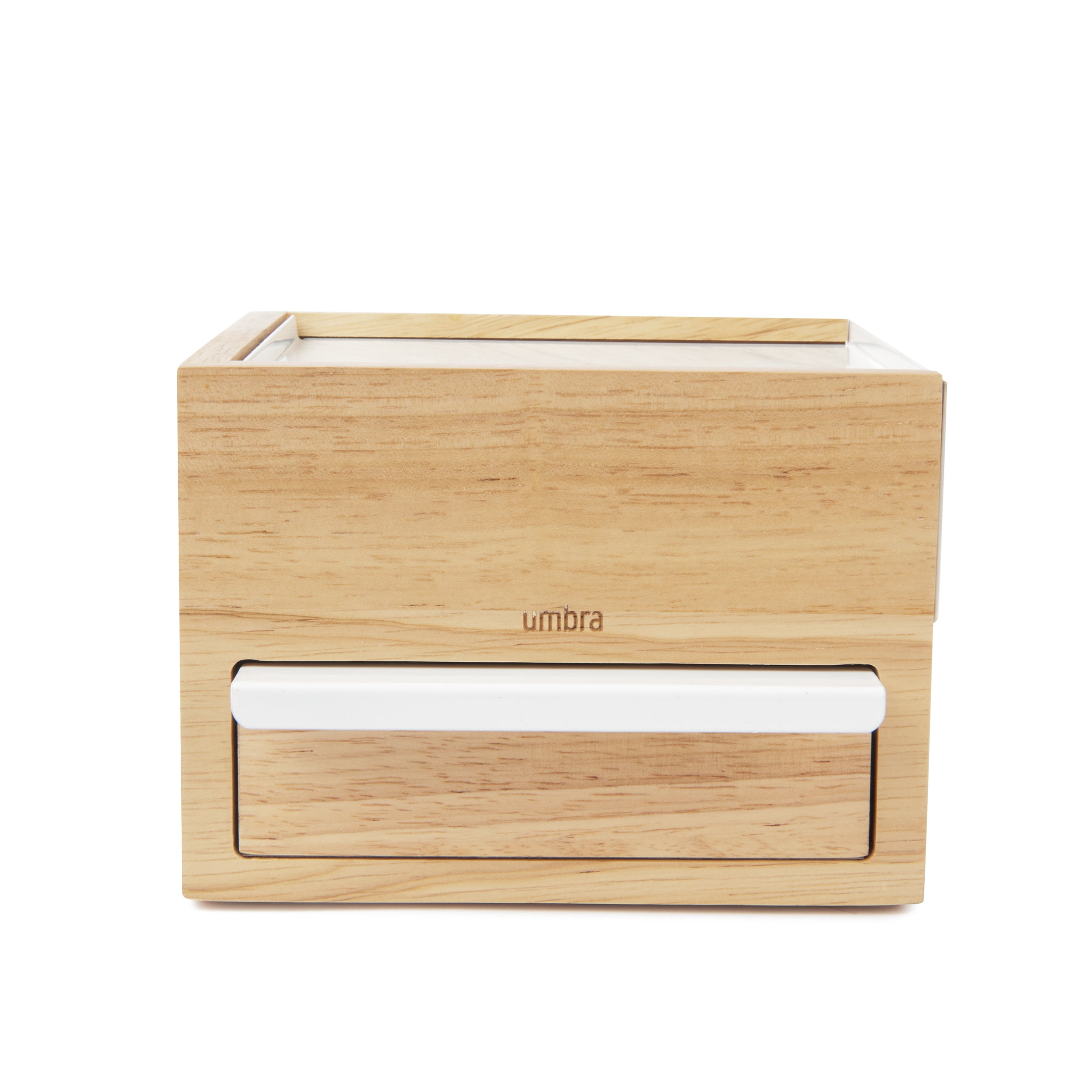 Umbra Mini Stowit Jewelry Box Accessory Organizer Unisex White/Natural