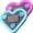 Pink+Ice blue, variant on Solar Powered Wireless Heart Shape Car C-Pillar Neon Light – 5 Lighting Modes, USB Dual Charging, Waterproof Cute Eyes Effect for Romantic Car Mood Lighting