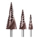 thumbnail image 1 of Step Drill Bit Set, 3Pcs Titanium Step Drill Bits, B, 1 of 5