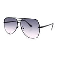 thumbnail image 5 of Womens Luxury Officer Tear Drop Shape Metal Rim Racer Sunglasses [Black - Black Beige], 5 of 7