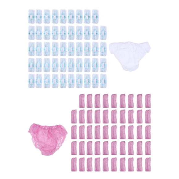 100 Piezas de Ropa Interior Desechable para Damas, Transpirables, Calzoncillos para masaje, Depilación, Bronceado, Pos Colco Ropa interior desechable