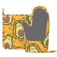 thumbnail image 3 of Disketp Avocado Dog Oven Mitts And Potholders Bbq Gloves-Oven Mitts And Pot Holders With Recycled Infill Silicone Non-Slip Cooking Gloves For Cooking Baking Grilling, 3 of 9