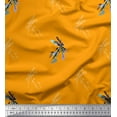 thumbnail image 1 of Soimoi Silk Fabric Dragonfly & Texture Fabric Prints By Yard 42 Inch Wide, 1 of 1