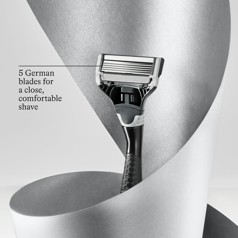 Harry's Holiday Men's Shaving Kit - Black Metal Handle, 2 Razor