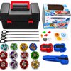 JoyStone Battling Top Burst Gyro Toy Set with Portable Storage Box, 12 Alloy and ABS Spinning Tops,… — $33.95 (43% off)