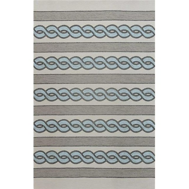 HomeRoots 352823 5 x 7 ft. UV-Treated Polypropylene Ivory & Spa Area Rug